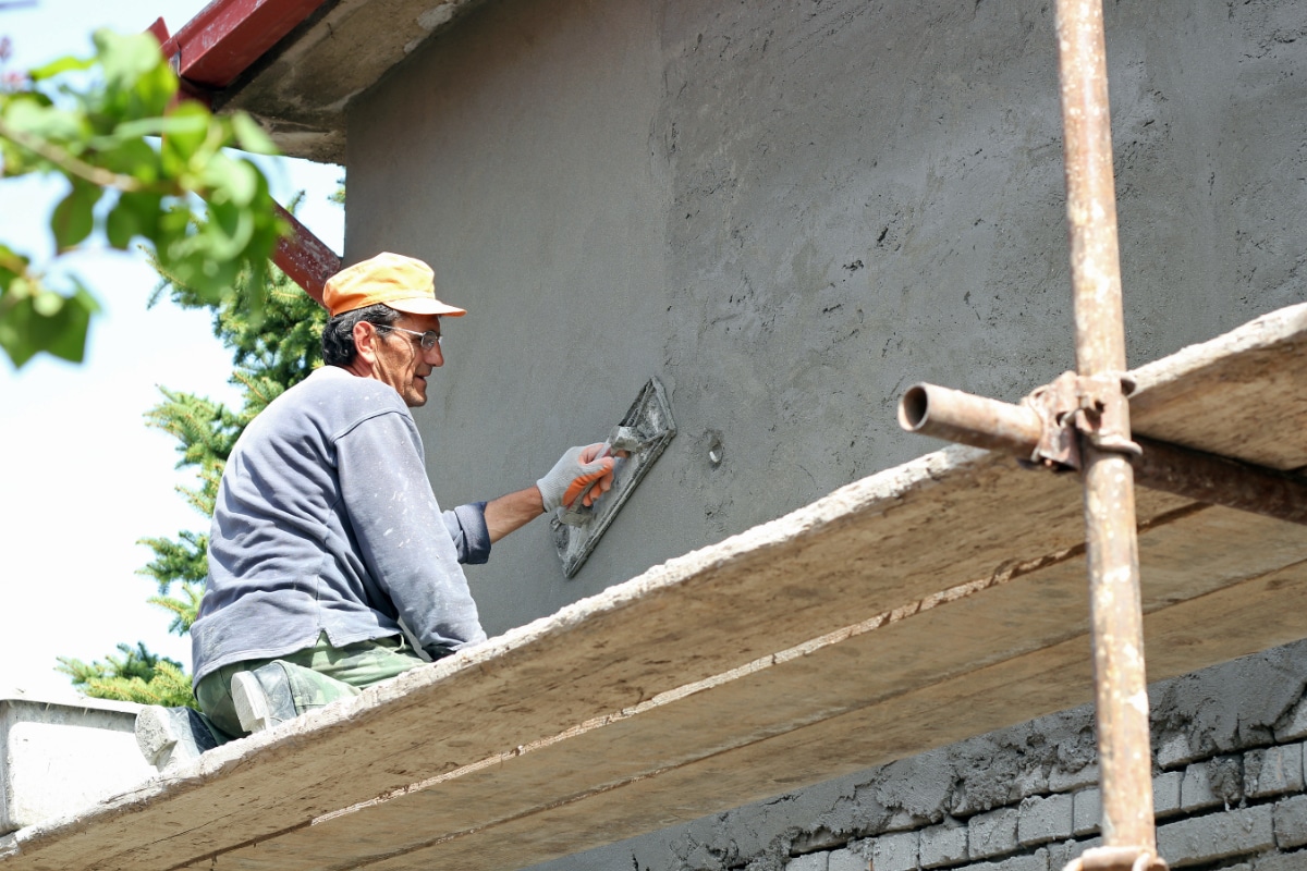 cementeren muur